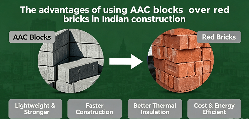 AAC Block vs Red Brick: Comparison